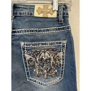 Meet‎ Me Women's Western Embellished Bootcut Denim Size 3